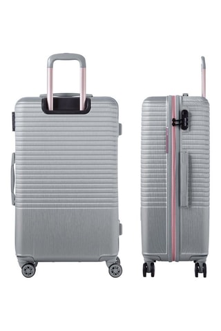 Valise grand volume Perle - Argenté - 76 cm