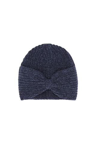 Bonnet en maille côtelé - Bleu