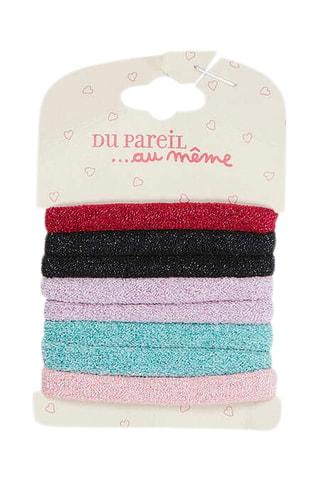 8 élastiques pour cheveux - Multicolore