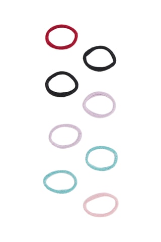 8 élastiques pour cheveux - Multicolore