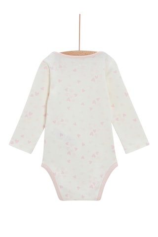 2 bodys - Blanc et rose