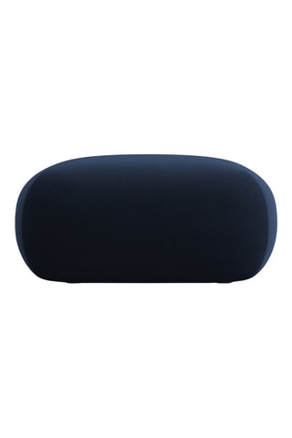 Pouf Nolio - Bleu marine - En tissu velours