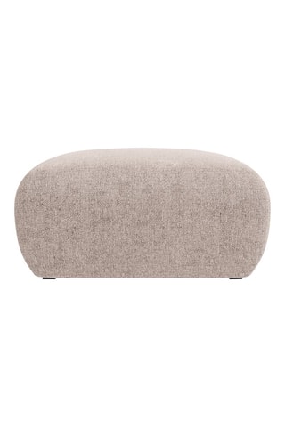 Pouf Nolio - Beige - En tissu chenille