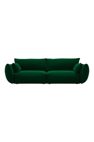 Canapé Clau - Vert bouteille - 3 places - Tissu velours