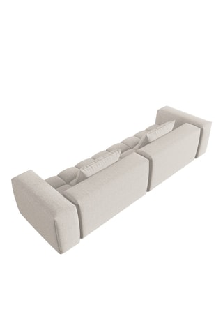 Canapé modulaire Verona - Beige - 5 places - Tissu struturel