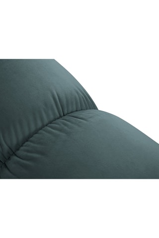 Canapé modulaire Cortina - Turquoise - 3 places - Toucher velours