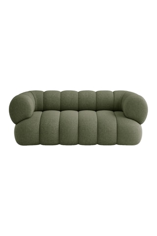 Canapé Koge - Vert - 2 places - En tissu chenille