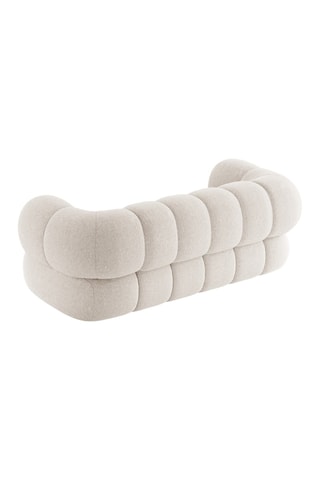 Canapé Koge - Beige clair - 2 places - En tissu chenille