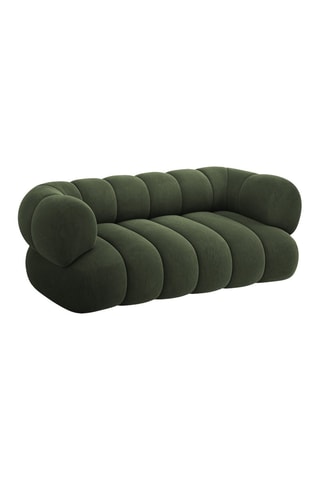 Canapé Koge - Vert - 2 places - Toucher velours