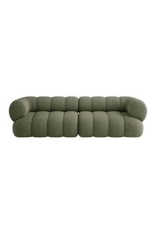 Canapé Koge - Vert - 4 places - En tissu chenille