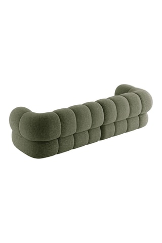 Canapé Koge - Vert - 4 places - En tissu chenille