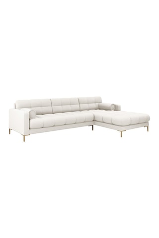 Canapé d'angle droit Bali - Beige clair
