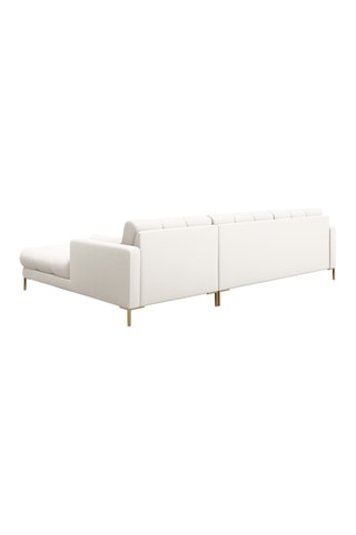 Canapé d'angle droit Bali - Beige clair