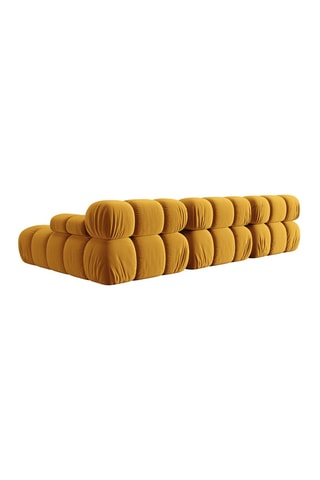 Canapé d'angle droit modulable Tropea Jaune