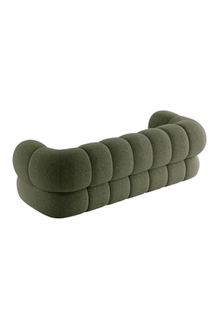 Canapé Koge - Vert - 3 places - En tissu chenille
