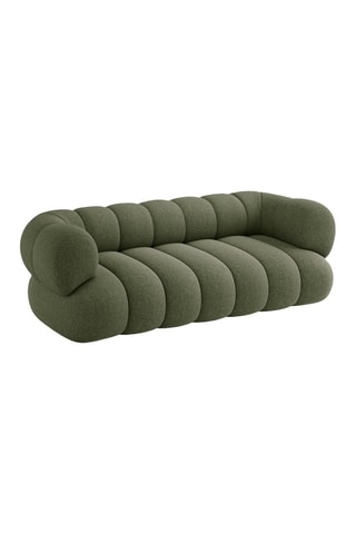 Canapé Koge - Vert - 3 places - En tissu chenille
