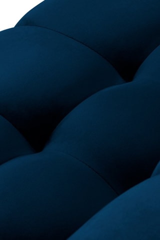 Canapé d'angle droit Bali - 
Bleu roi - 5 places - Tissu velours