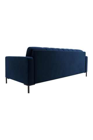 Canapé Bali - Bleu roi - 3 places - Tissu velours