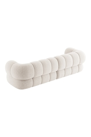 Canapé Koge - Beige clair - 4 places - En tissu chenille