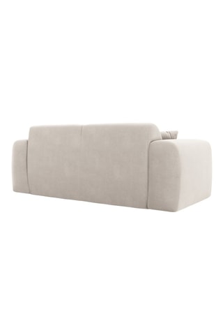 Canapé Nolio - Beige - 2 places - En tissu velours