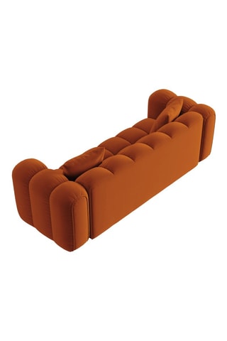 Canapé Arden - Orange - 3 places - En velours