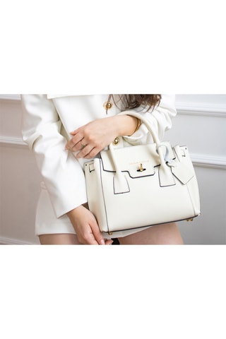 Bolso de piel Jany - Blanco