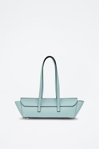 Bolso de piel Briana Box - Azul