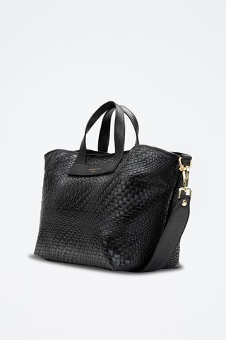 Bandolera de piel Monaco - Negro