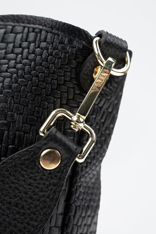 Bandolera de piel Monaco - Negro