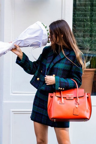 Bolso de piel Jane - Naranja