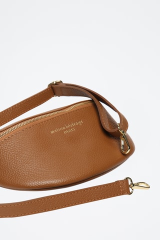 Bandolera de piel Kimi - Camel