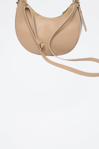 Bolso de piel Bruna  - Beige