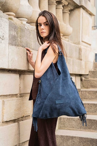 Bolso de piel Sorrel - Azul marino