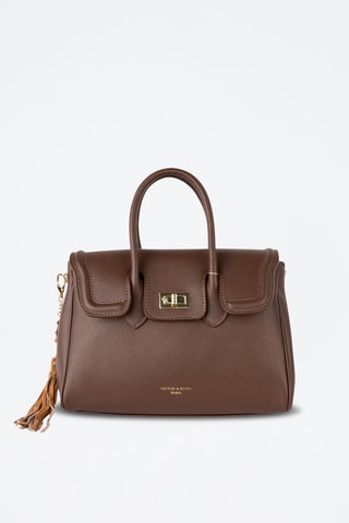 Bolso de piel Bagatelle - Marrón y dorado