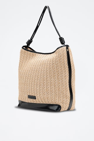 Bolso de piel Luzia  - Negro