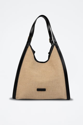 Bolso de piel Zaya  - Negro