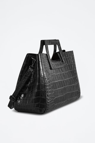 Bolso de piel Jane - Negro