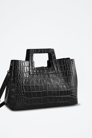 Bolso de piel Jane - Negro