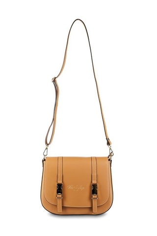 Bandolera de piel Ruth - Camel