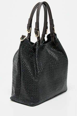 Bolso de piel Reina - Negro