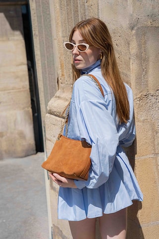 Bolso de piel Mia - Naranja