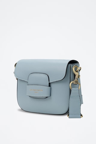 Bandolera de piel Eliane - Azul