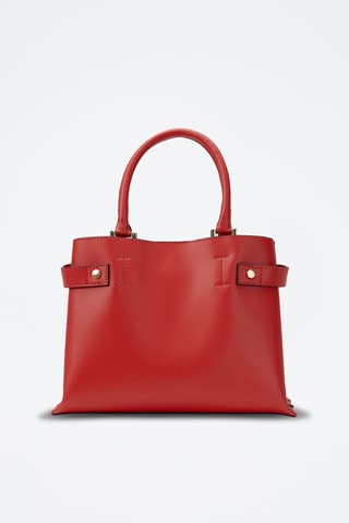 Bolso de piel Nelia - Rojo