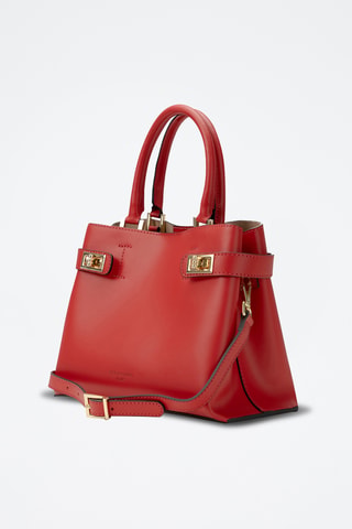 Bolso de piel Nelia - Rojo
