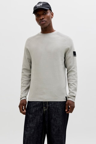 Camisola regular - Cinzento-claro