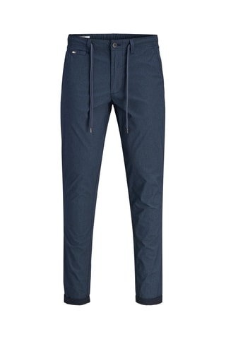 Calças chino slim - Azul-marinho
