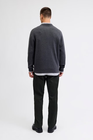 Calças chino relaxed - Preto