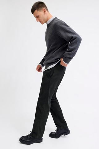 Calças chino relaxed - Preto