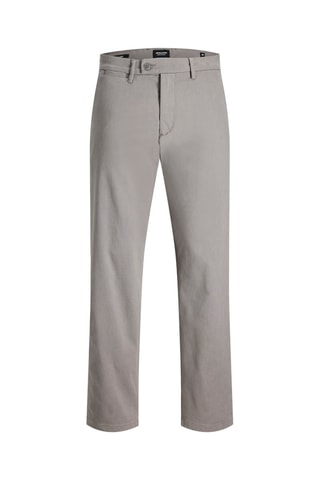 Calças chino relaxed - Cinzento-claro