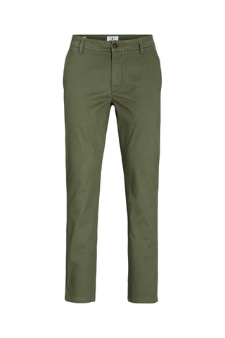 Calças slim 
Verde